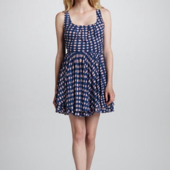 Marc By Marc Jacobs Dresses & Skirts - MARC by Marc Jacobs Molly Check-Print Jersey Dress